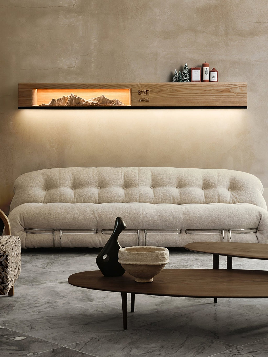 Mountain Reverie Wall Light, Hardwired Wall Sconce, detail 6