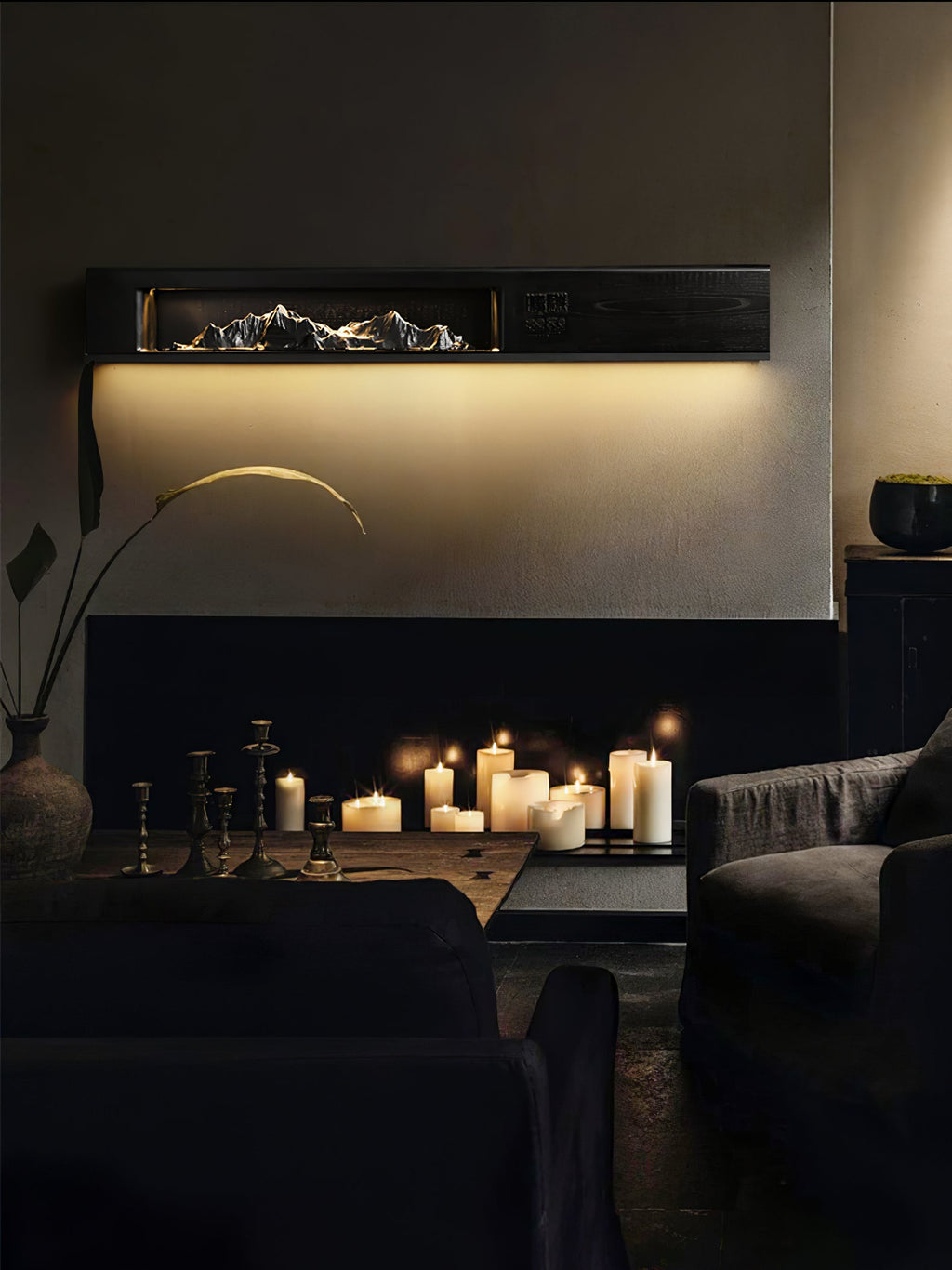 Mountain Reverie Wall Light, Hardwired Wall Sconce, detail 9