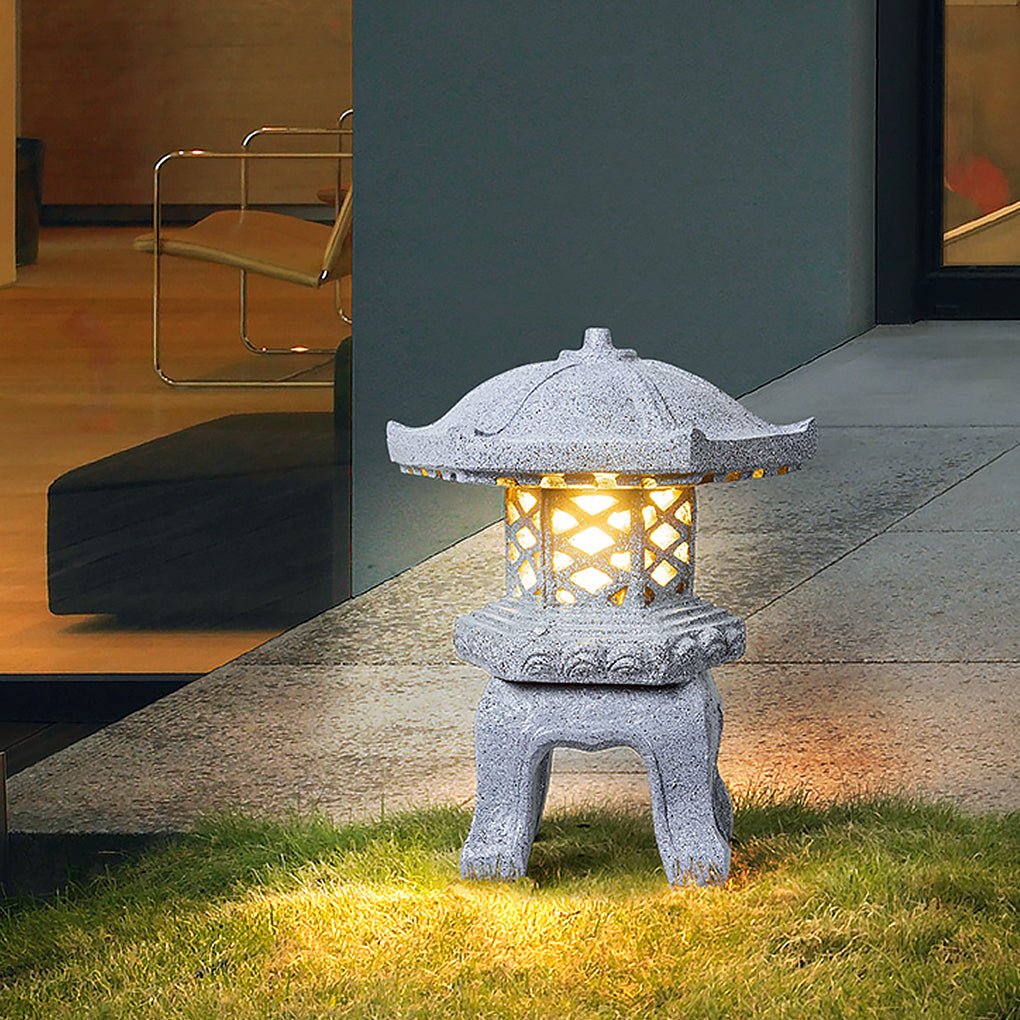 Imitation Stone Tower Exterior Waterproof Post Lights Landscape Lighting for Park Lawn, Outdoor Wall Light, detail 2