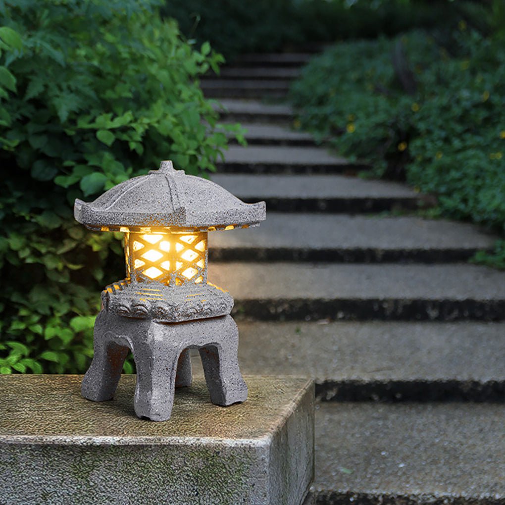 Imitation Stone Tower Exterior Waterproof Post Lights Landscape Lighting for Park Lawn, Outdoor Wall Light, detail 3