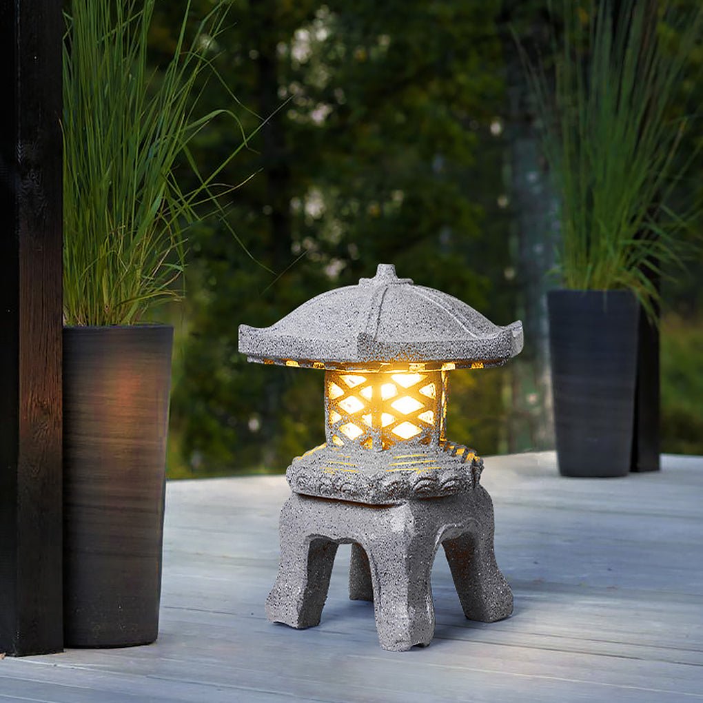 Imitation Stone Tower Exterior Waterproof Post Lights Landscape Lighting for Park Lawn, Outdoor Wall Light, detail 4