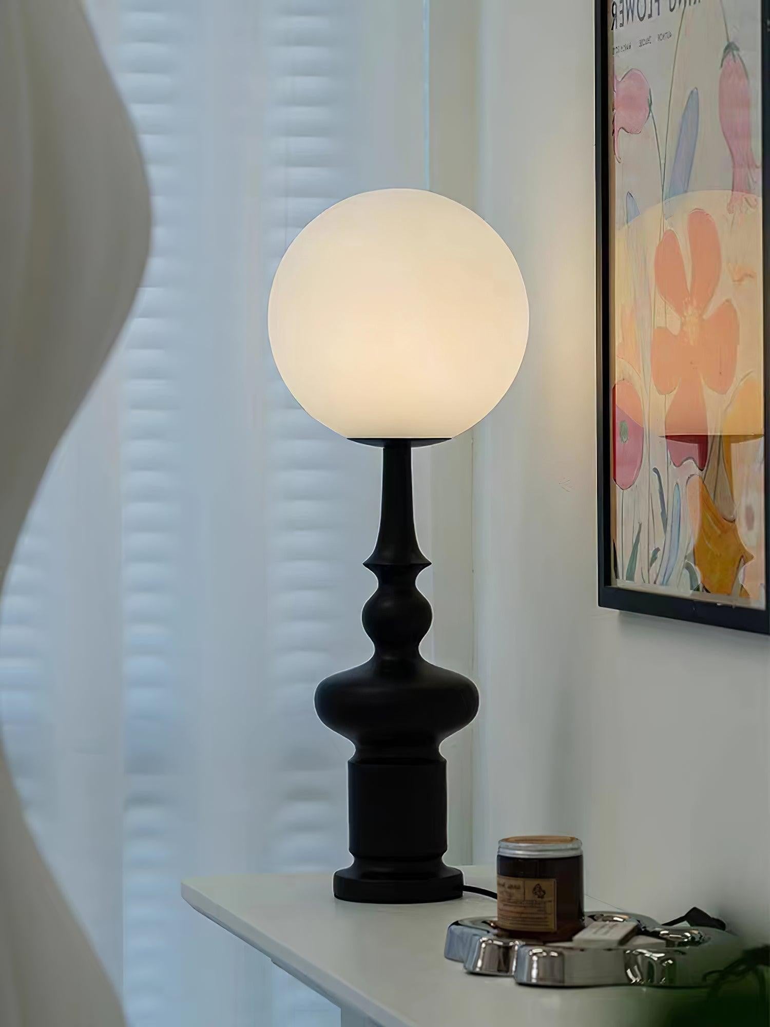Imperial Column Accent Table Light, Bedside Table Lamp, detail 12