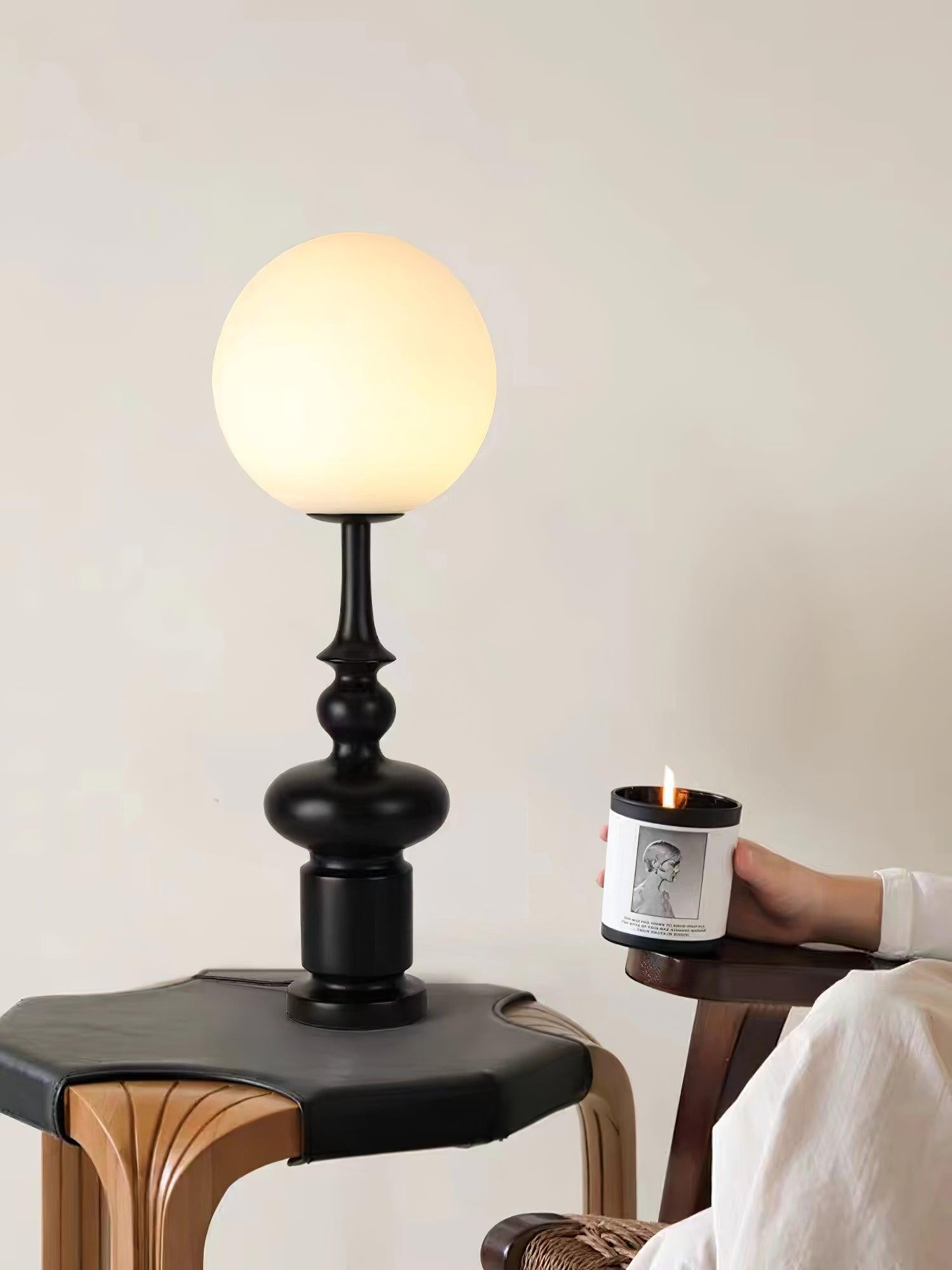 Imperial Column Accent Table Light, Bedside Table Lamp, detail 14