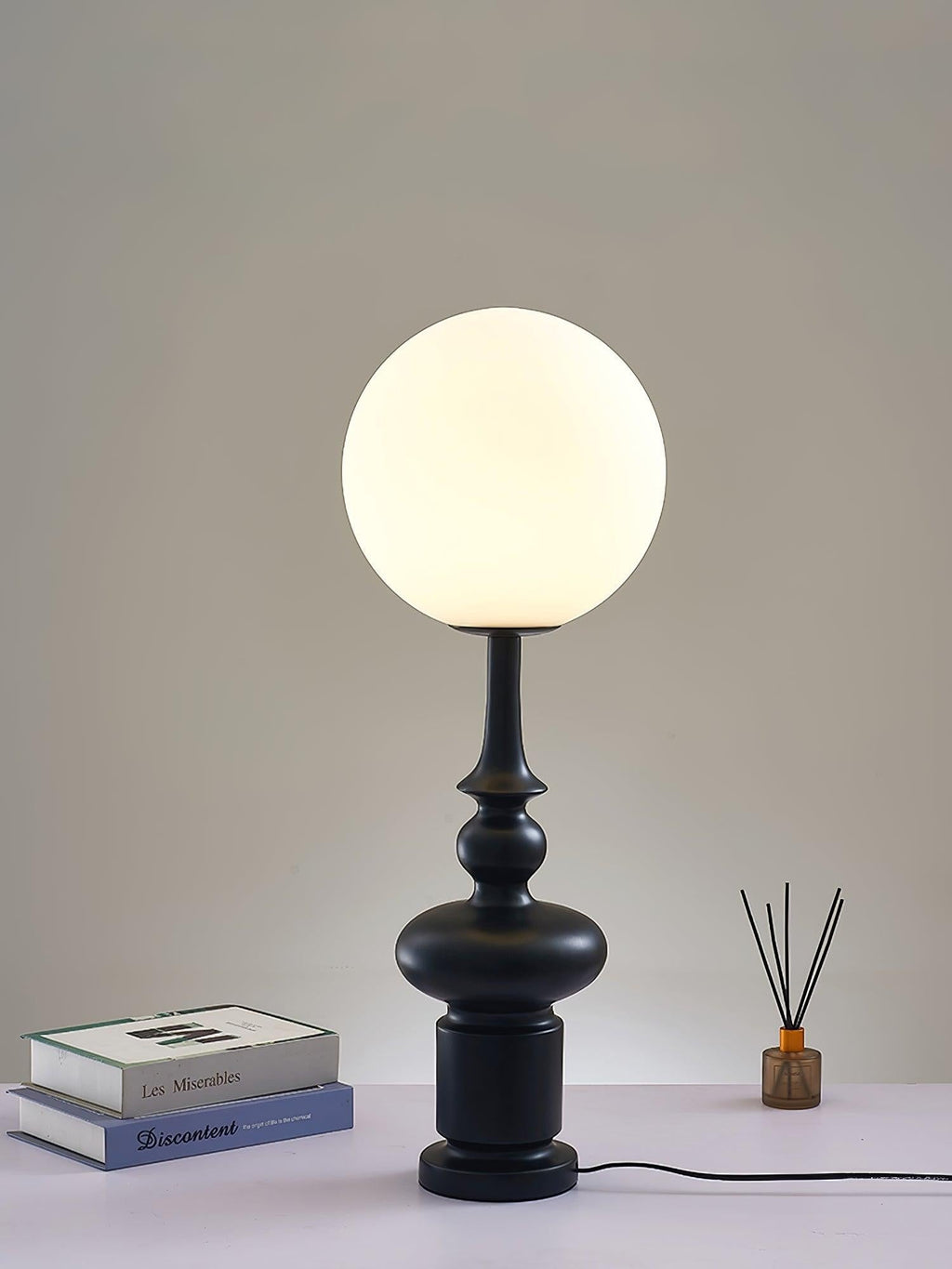 Imperial Column Accent Table Light, Bedside Table Lamp, detail 4
