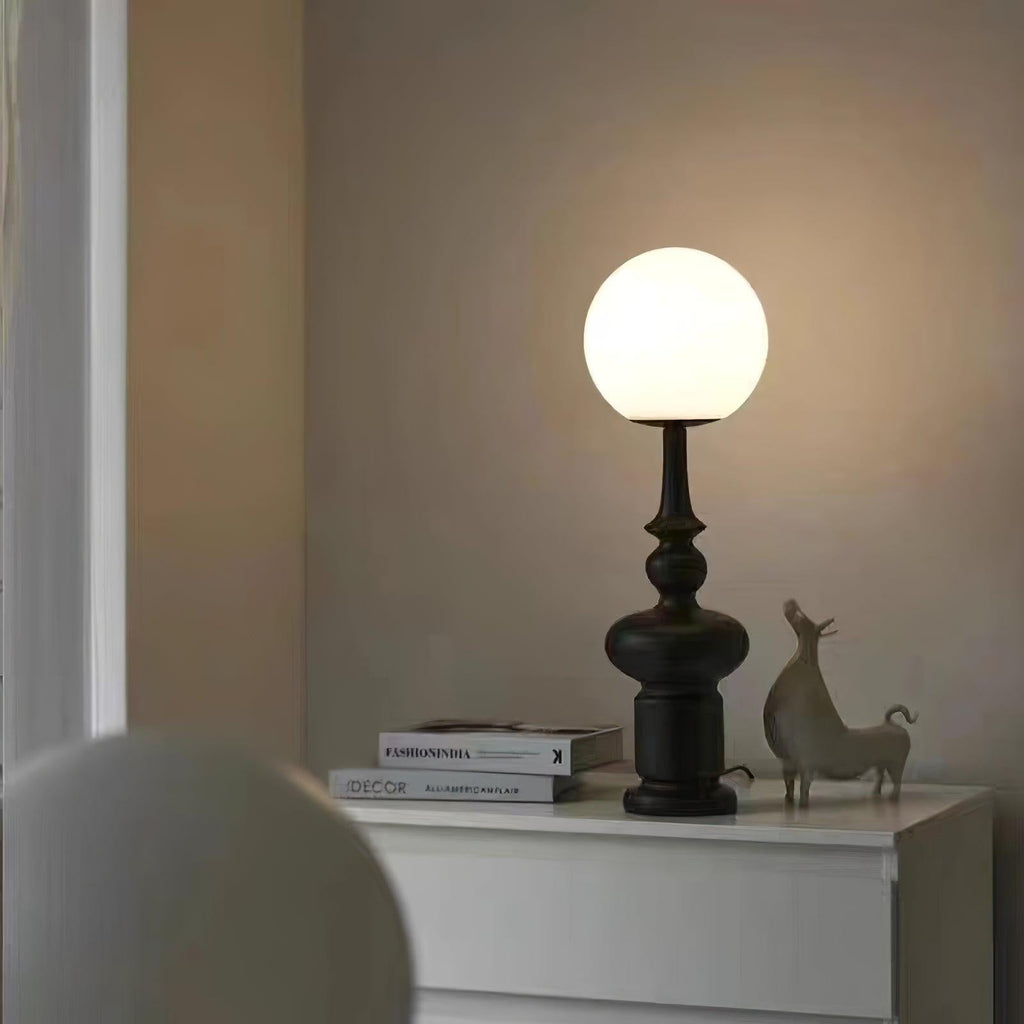 Imperial Column Accent Table Light, Bedside Table Lamp, detail 5