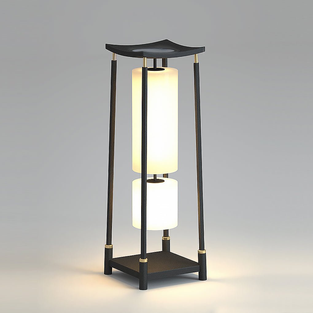 Innovative Asian Style Exterior LED Landscape Lighting Decorative Solar Post Lights, Outdoor Wall Light, detail 13