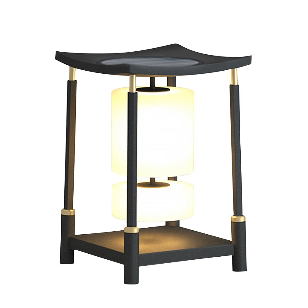 Innovative Asian Style Exterior LED Landscape Lighting Decorative Solar Post Lights, Outdoor Wall Light, detail 8