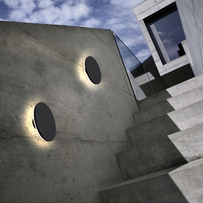 Contemporary Waterproof LED Exterior Wall Fixtures in Flat and Square Designs, Outdoor Wall Light, detail 3