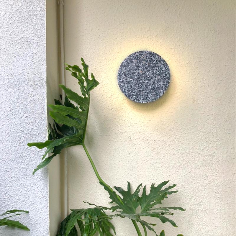 Terrazzo Clean-Lined LED Exterior Wall Fixtures Waterproof Porch Lighting, Outdoor Wall Light, 8"
