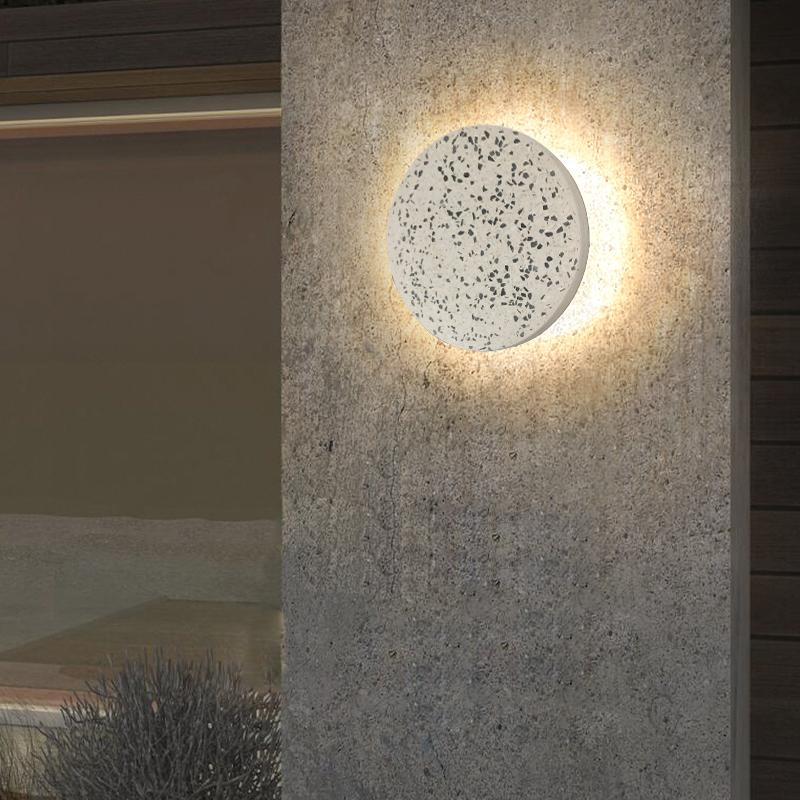 Terrazzo Clean-Lined LED Exterior Wall Fixtures Waterproof Porch Lighting, Outdoor Wall Light, detail 3