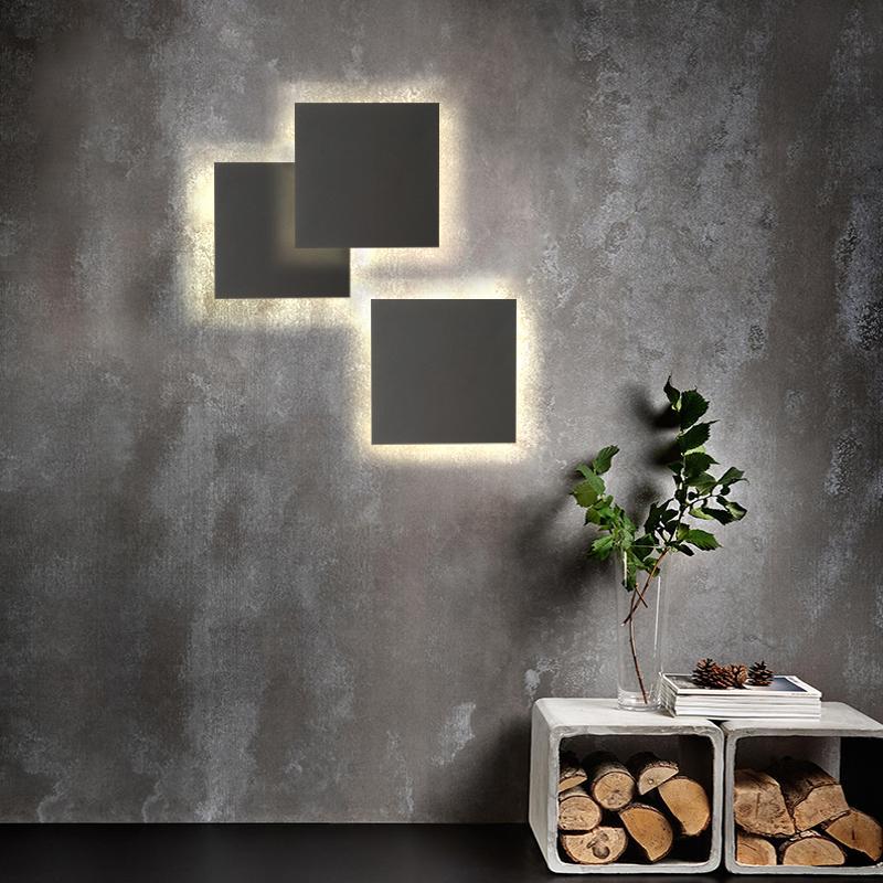Contemporary Waterproof LED Exterior Wall Fixtures in Flat and Square Designs, Outdoor Wall Light, detail 2