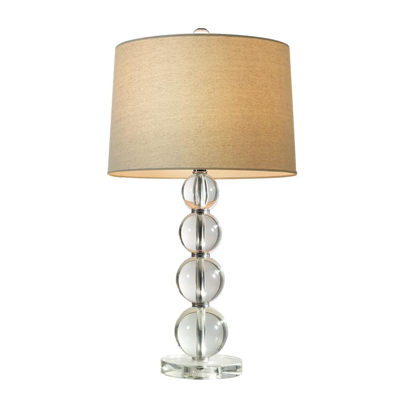25 inch Light-Through Stacked Spheres Crystal Table Light, Bedside Table Lamp, detail 5