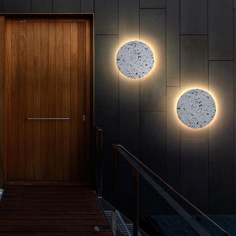 Terrazzo Clean-Lined LED Exterior Wall Fixtures Waterproof Porch Lighting, Outdoor Wall Light, detail 2