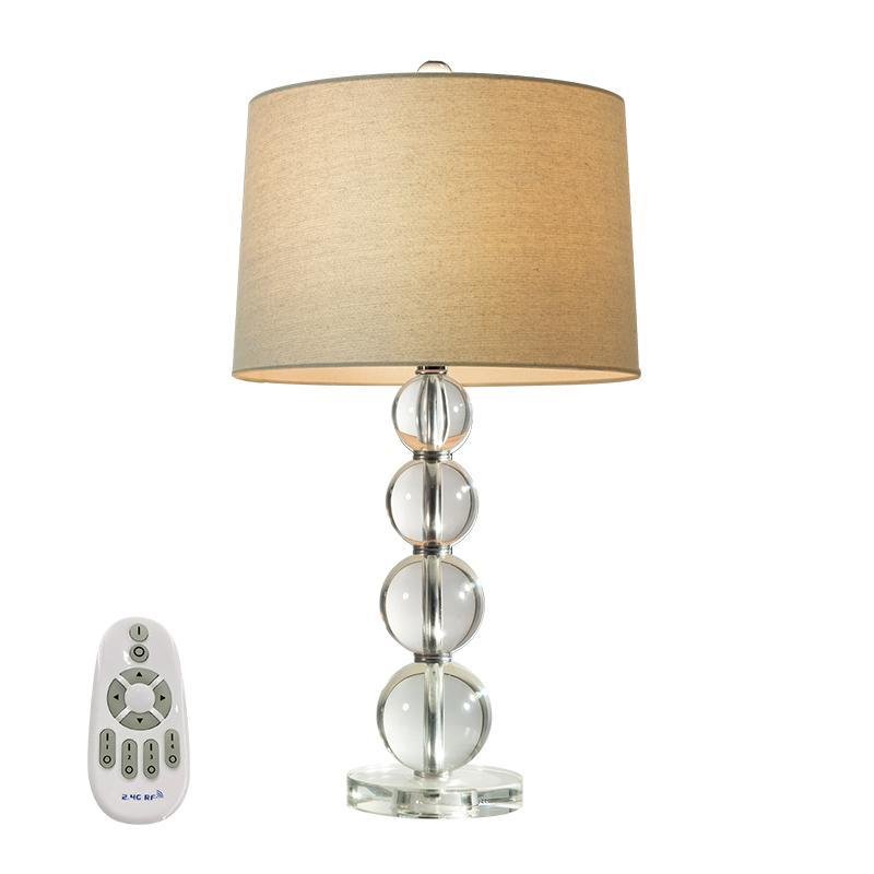25 inch Light-Through Stacked Spheres Crystal Table Light, Bedside Table Lamp, detail 6