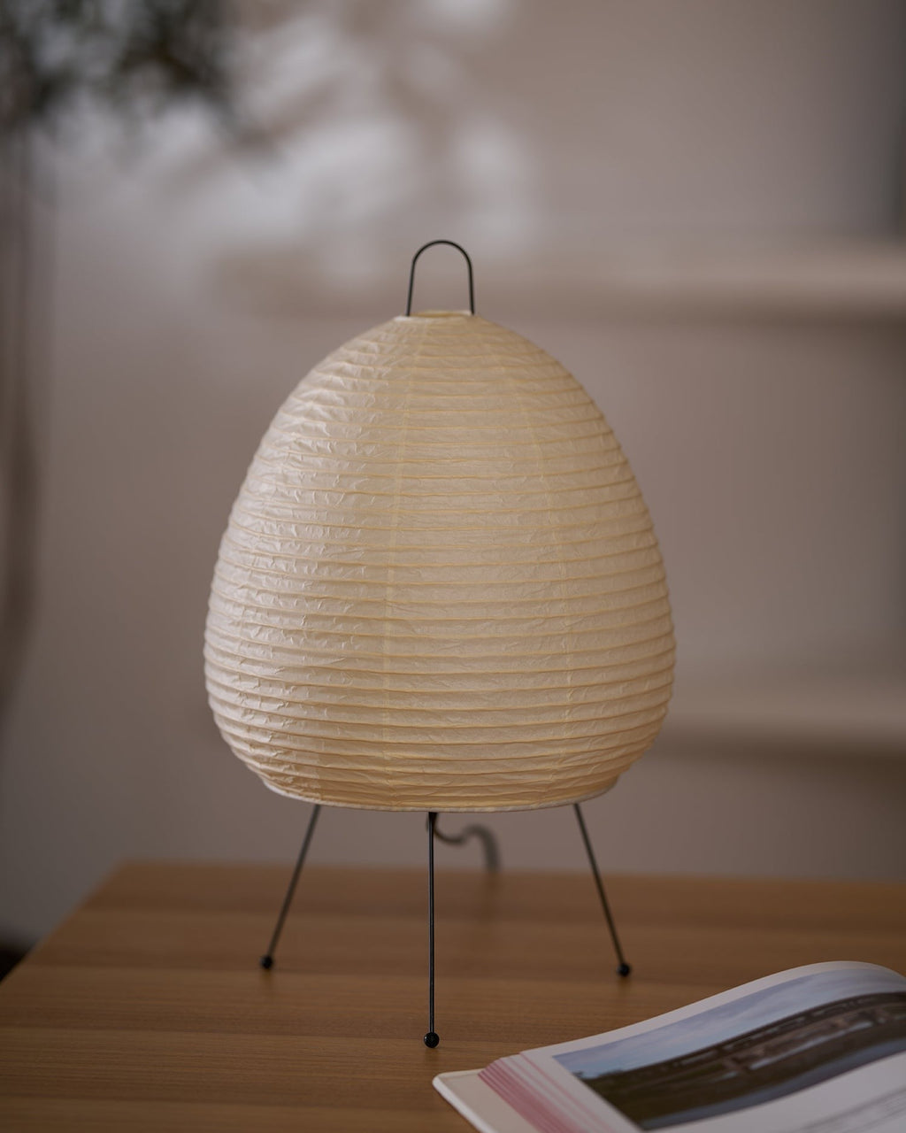 Japanese Mulberry Paper Table Light, Bedside Table Lamp, detail 113