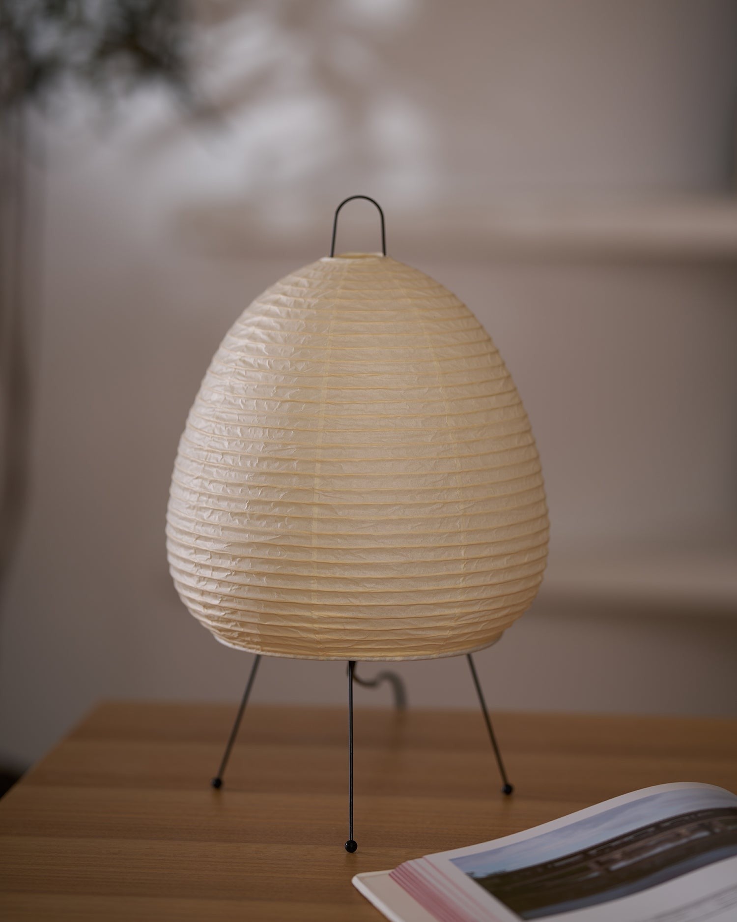 Japanese Mulberry Paper Table Light, Bedside Table Lamp, detail 113