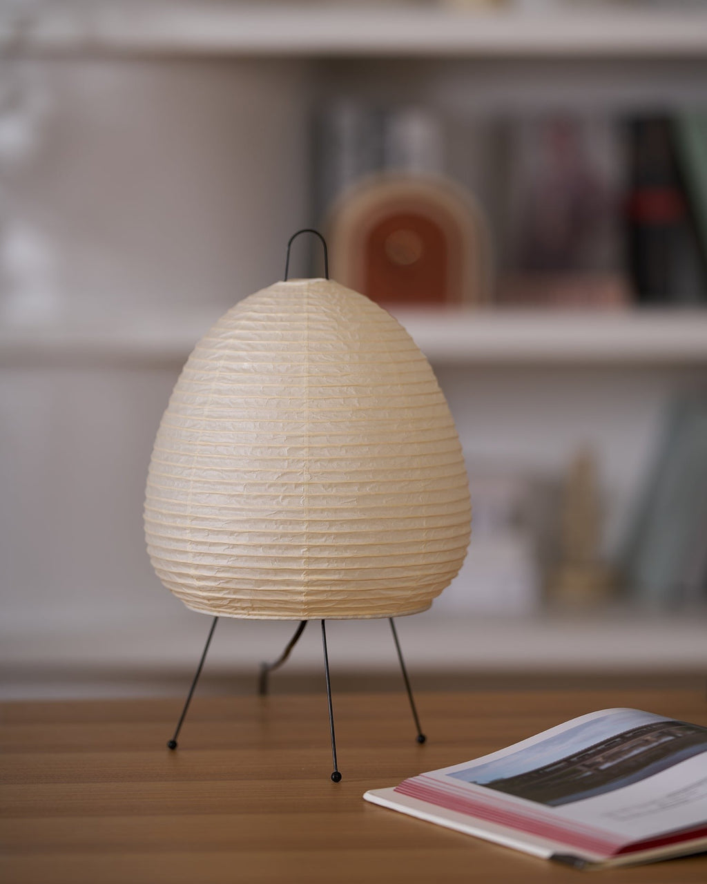 Japanese Mulberry Paper Table Light, Bedside Table Lamp, detail 114