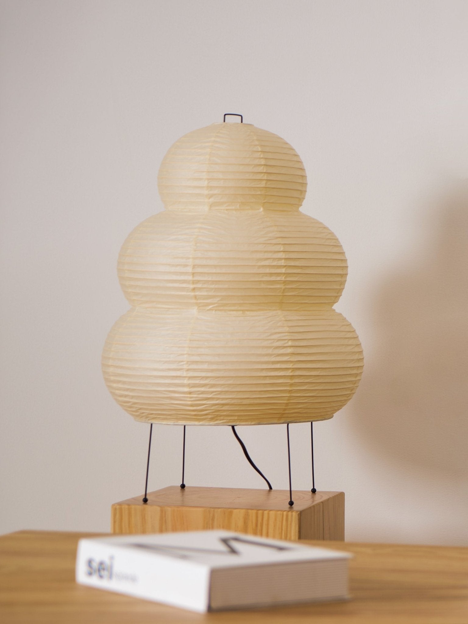 Japanese Mulberry Paper Table Light, Bedside Table Lamp, detail 125