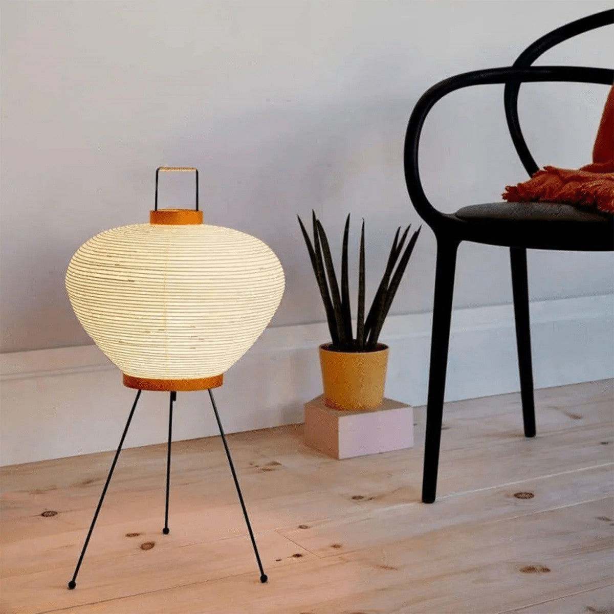 Japanese Mulberry Paper Table Light, Bedside Table Lamp, detail 137