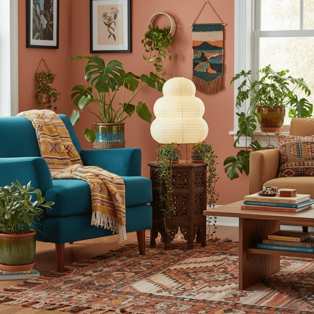 Japanese Mulberry Paper Table Light, Bedside Table Lamp, detail 16