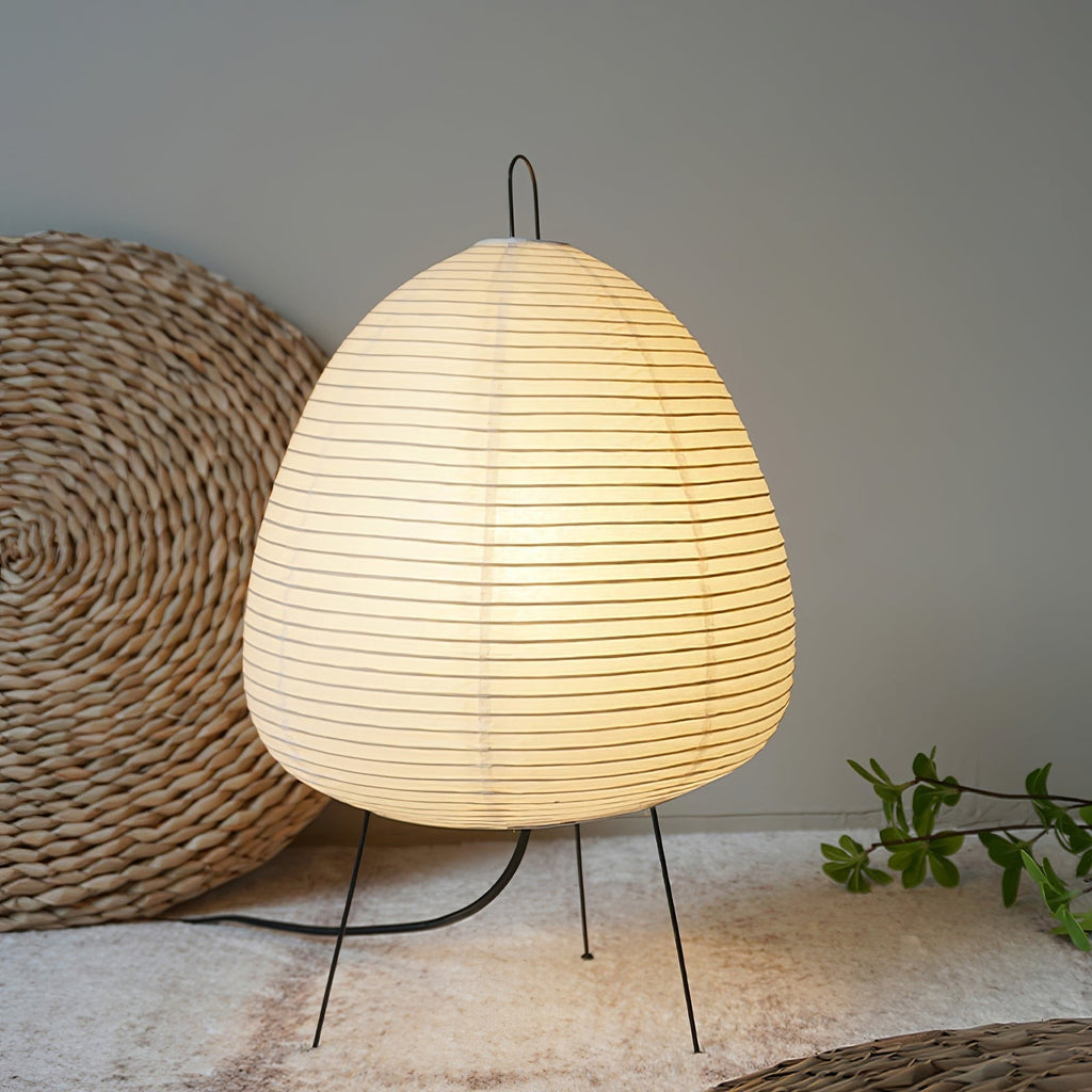 Japanese Mulberry Paper Table Light, Bedside Table Lamp, detail 27