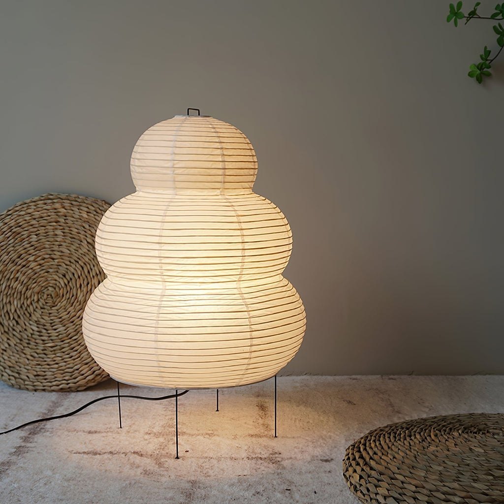 Japanese Mulberry Paper Table Light, Bedside Table Lamp, detail 28