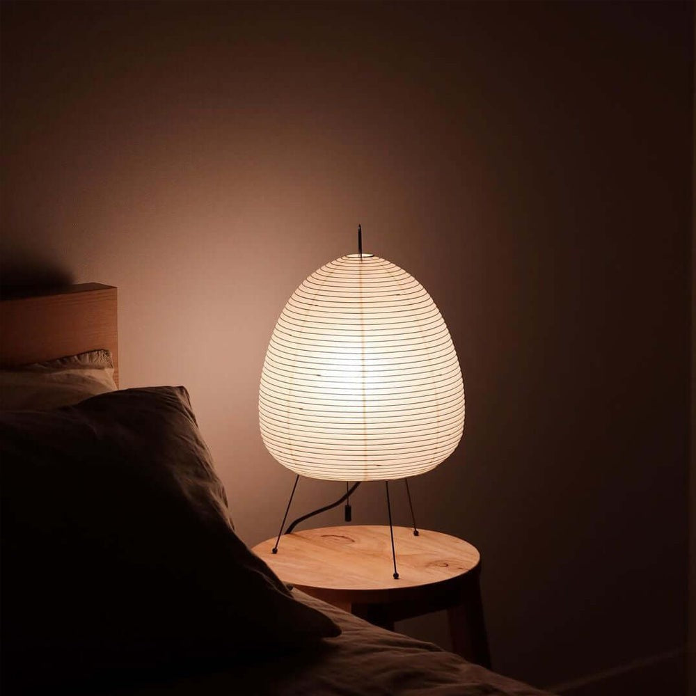 Japanese Mulberry Paper Table Light, Bedside Table Lamp, detail 34