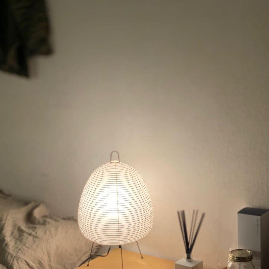 Japanese Mulberry Paper Table Light, Bedside Table Lamp, detail 38