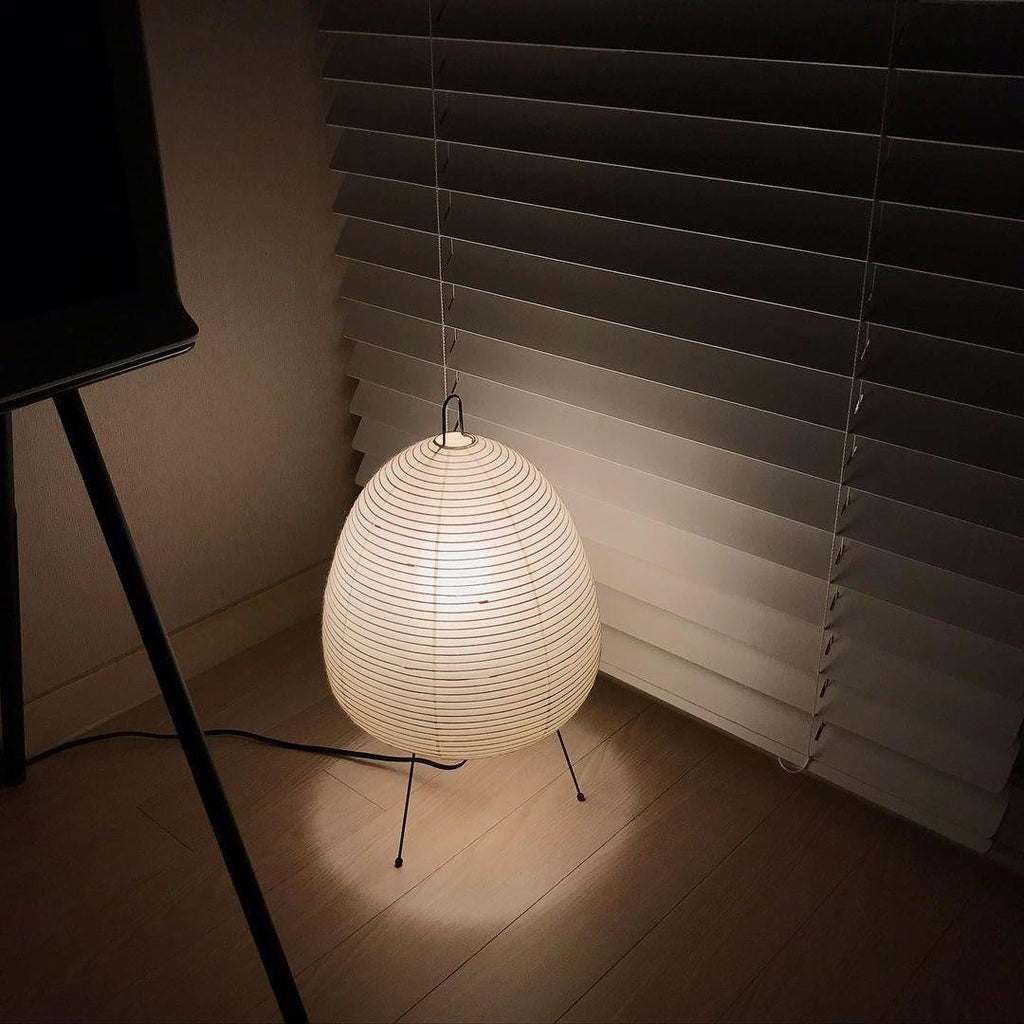 Japanese Mulberry Paper Table Light, Bedside Table Lamp, detail 40