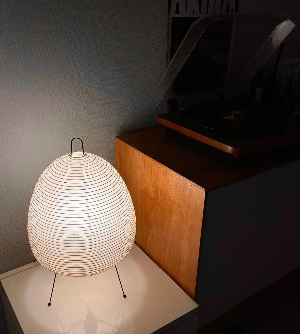 Japanese Mulberry Paper Table Light, Bedside Table Lamp, detail 46