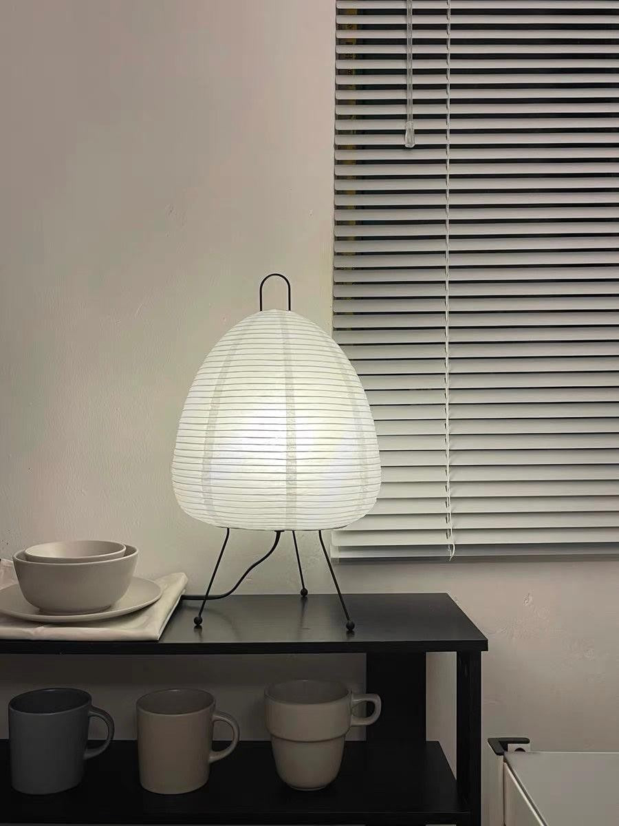 Japanese Mulberry Paper Table Light, Bedside Table Lamp, detail 47