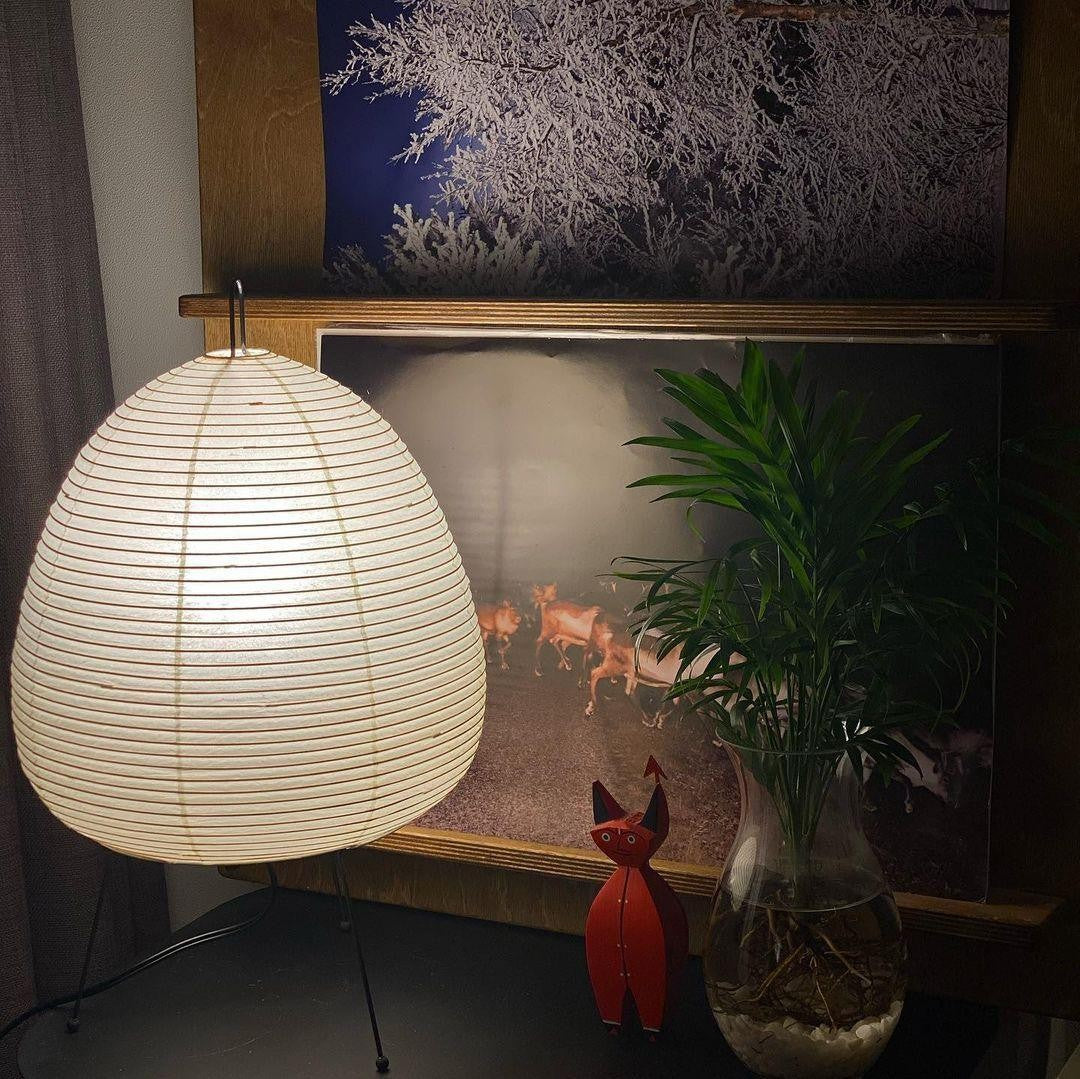 Japanese Mulberry Paper Table Light, Bedside Table Lamp, detail 49