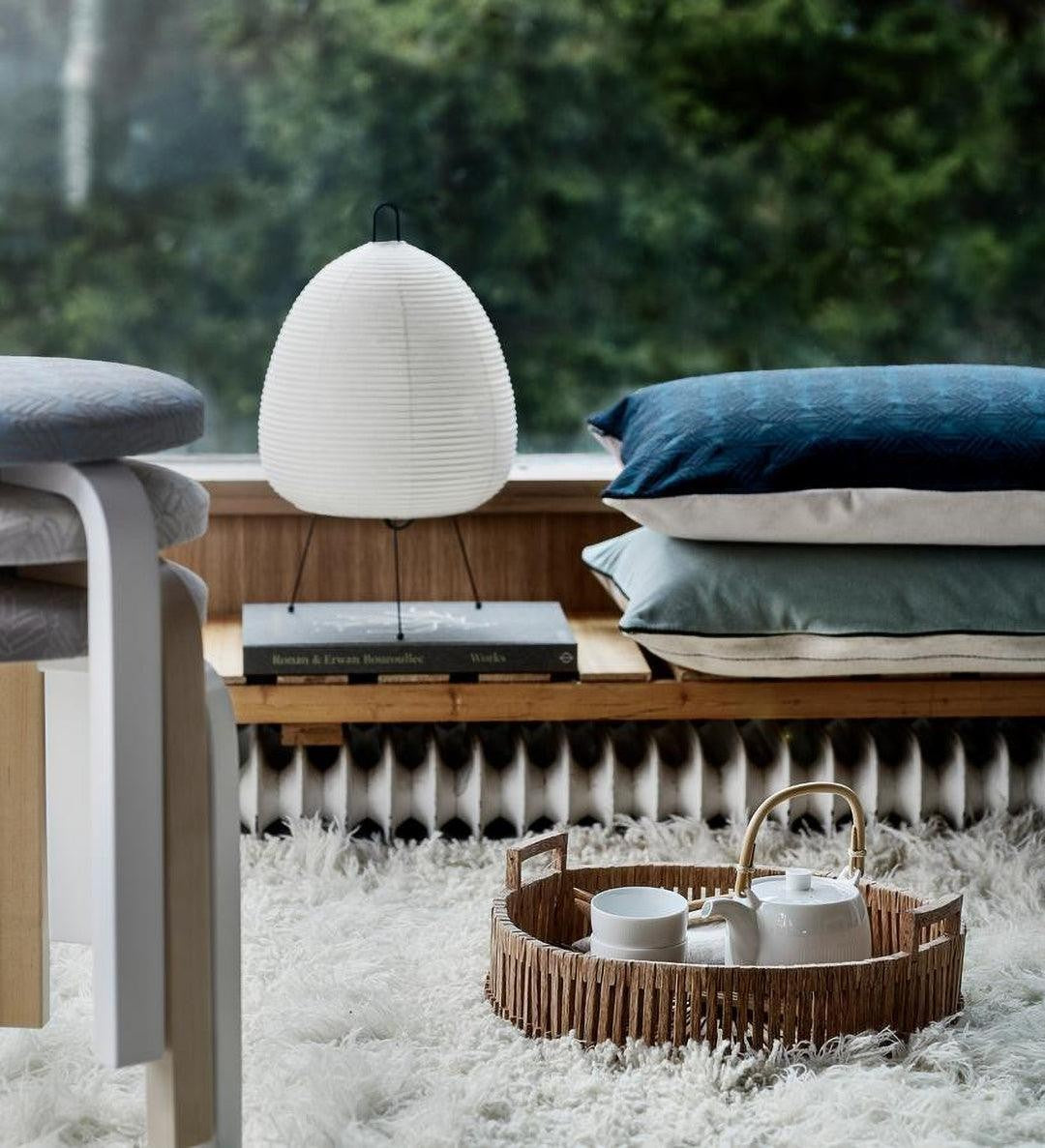 Japanese Mulberry Paper Table Light, Bedside Table Lamp, detail 52