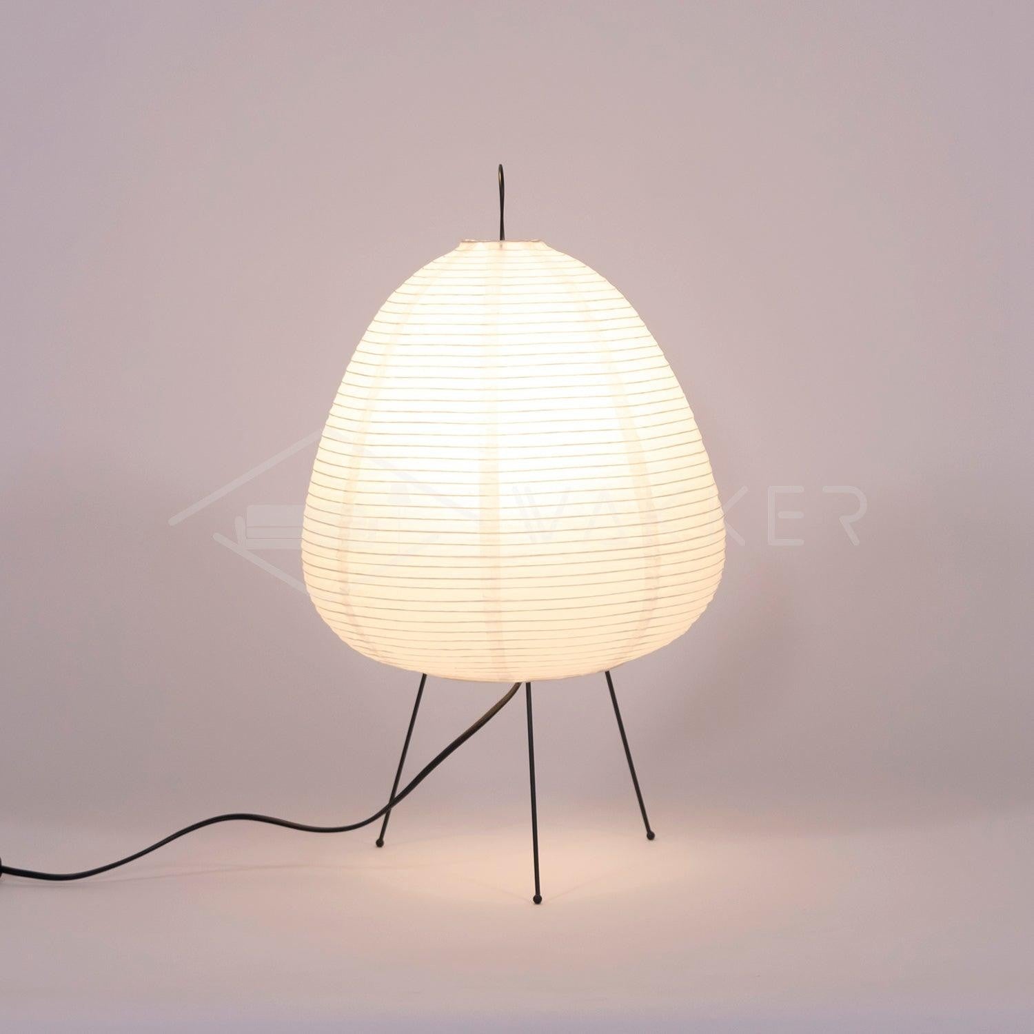 Japanese Mulberry Paper Table Light, Bedside Table Lamp, detail 58