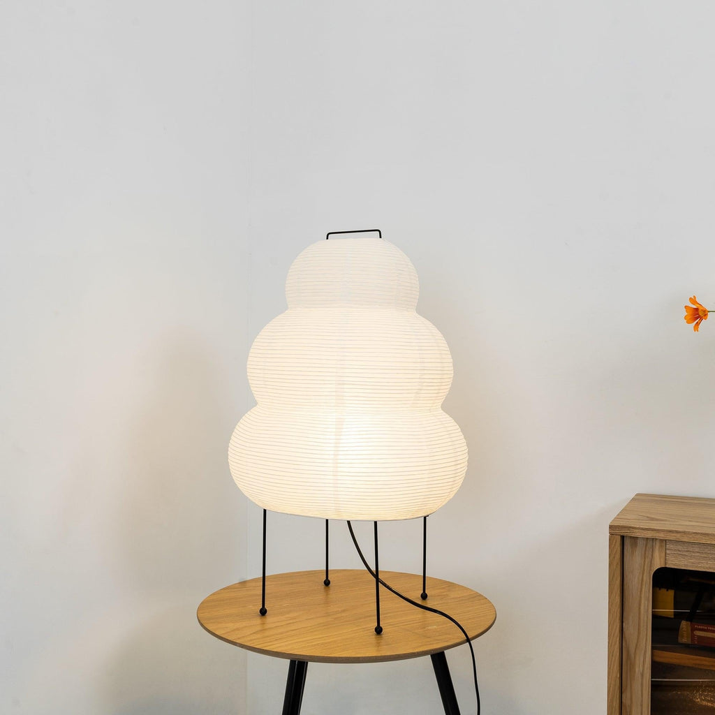 Japanese Mulberry Paper Table Light, Bedside Table Lamp, detail 70