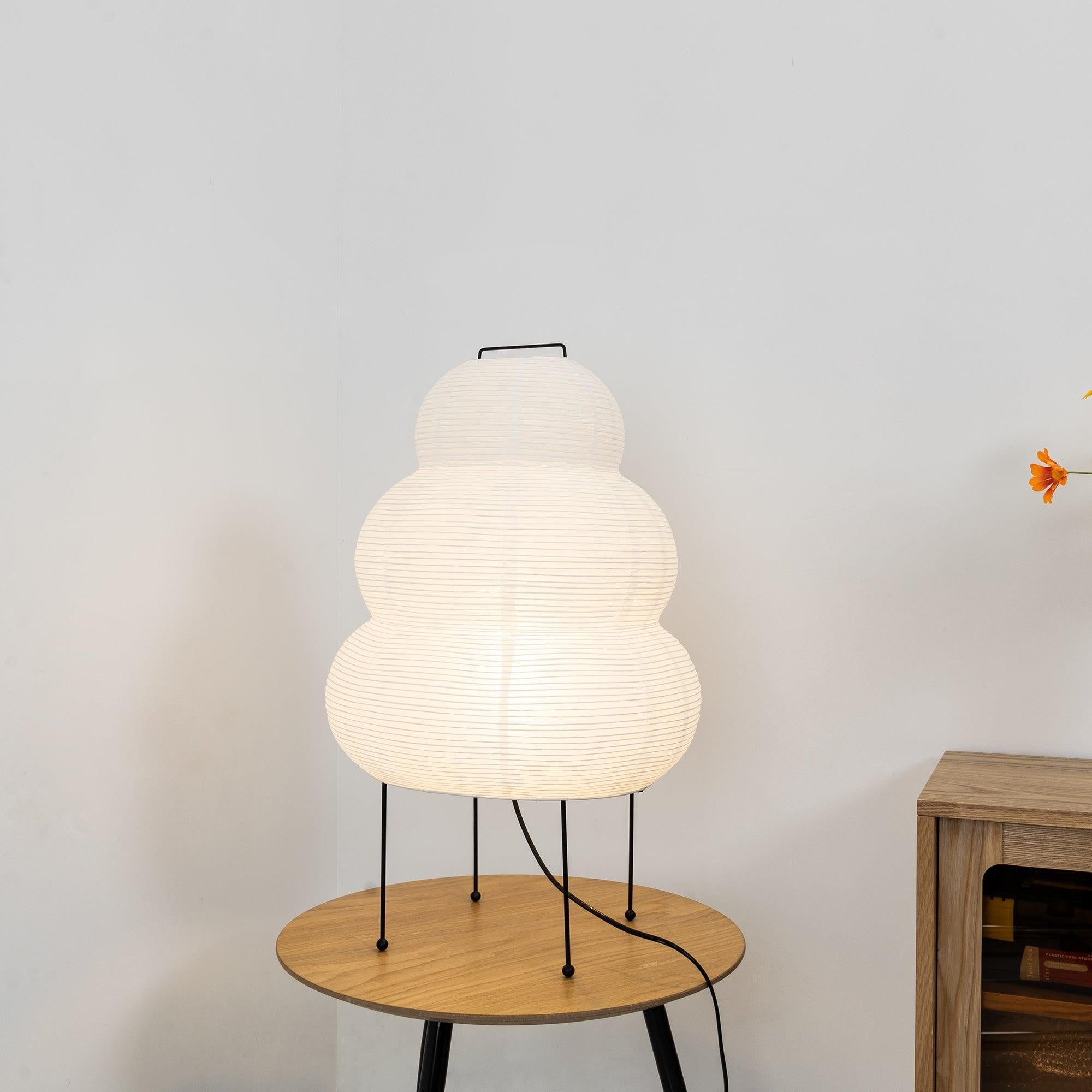 Japanese Mulberry Paper Table Light, Bedside Table Lamp, detail 72