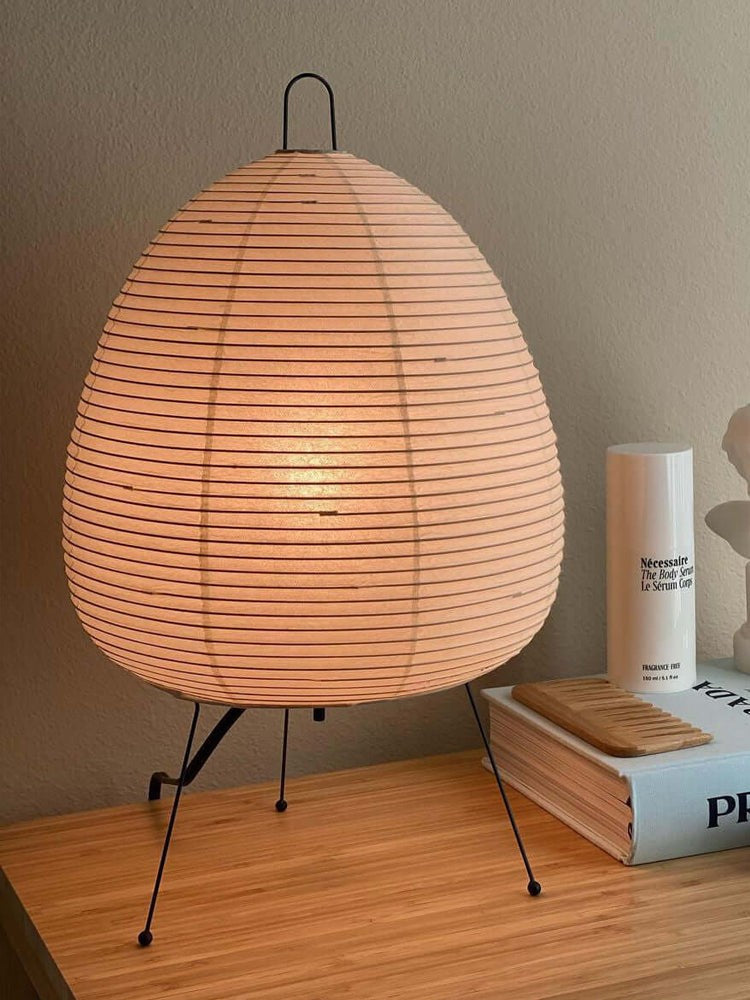 Japanese Mulberry Paper Table Light, Bedside Table Lamp, detail 79