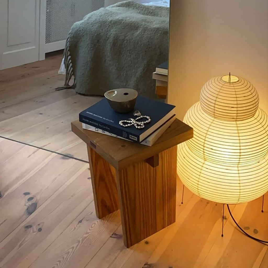 Japanese Mulberry Paper Table Light, Bedside Table Lamp, detail 87