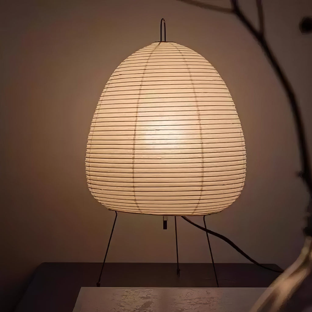 Japanese Mulberry Paper Table Light, Bedside Table Lamp, detail 88