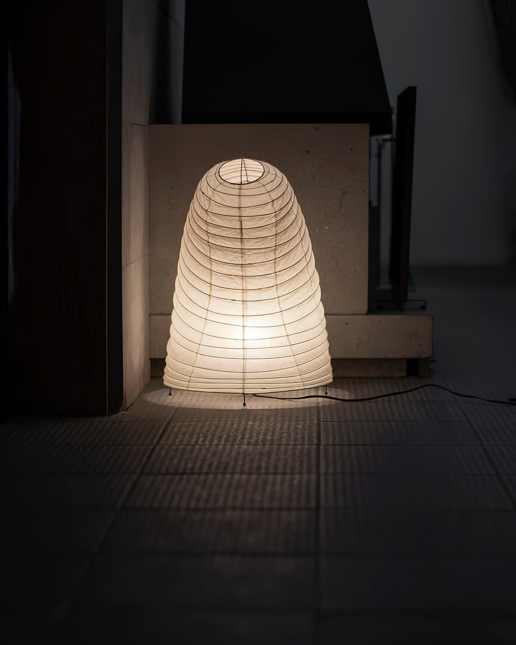 Japanese Mulberry Paper Table Light, Bedside Table Lamp, detail 99