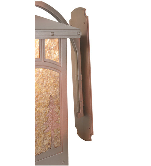 Utowana Lake 1-Light 25.00" Rust On Wrought Iron Wall Sconce detail view 3