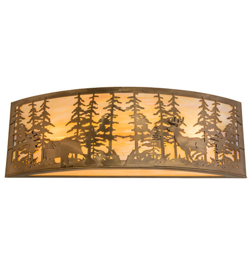Tall Pines 4-Light 12.00" Antique Copper Wall Sconce detail view 4