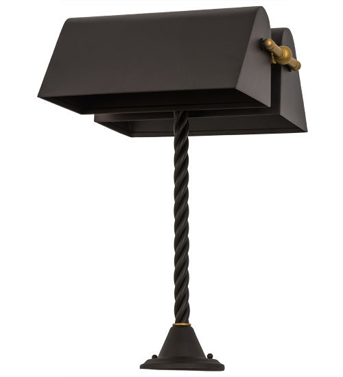 Belmont 21 Inch 2-Light 21.00" Oil Rubbed Bronze/Gold Matte Table Lamp detail view 2