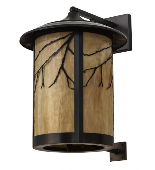 Fulton 1-Light 23.00" Craftsman Brown Wall Sconce detail view 2