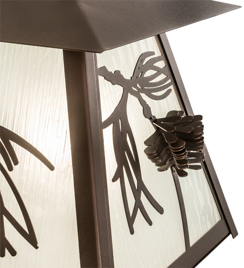 Scotch Pine 1-Light 19.00" Mahogany Bronze Wall Sconce detail view 3