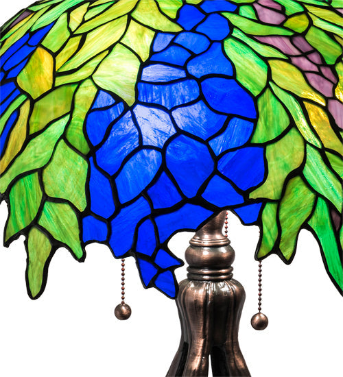Honey Locust 30 Inch 3-Light 30.00" Mahogany Bronze Table Lamp detail view 3