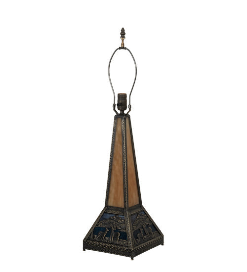Deer Lodge 19 Inch 1-Light 19.00" Craftsman Brown Hi-Lited Table Lamp detail view 2