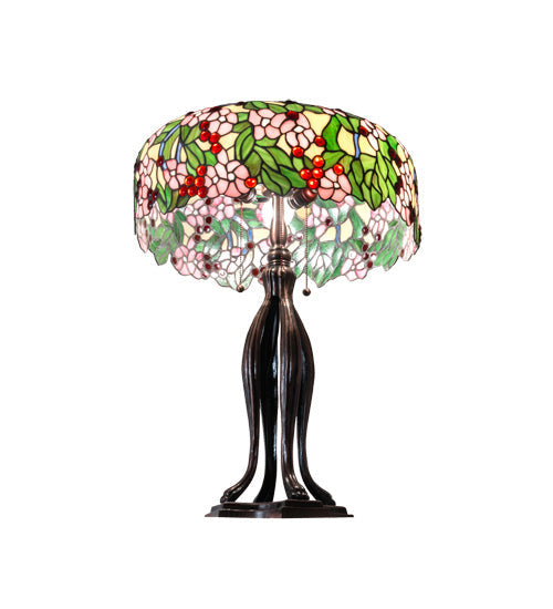 Cherry Blossom 30 Inch 3-Light 30.00" Mahogany Bronze Table Lamp detail view 5