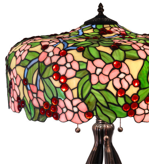 Cherry Blossom 30 Inch 3-Light 30.00" Mahogany Bronze Table Lamp detail view 6