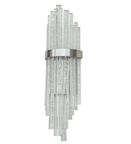 Aquagen 28.00" Mirror Stainless Steel LED Wall Sconce detail view 2